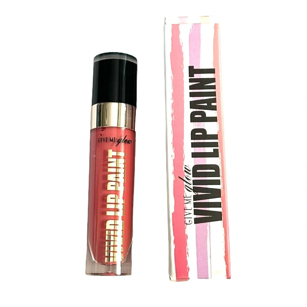 SALE Give Me Glow Cosmetics Flamingo Pink Vivid Lip Paint Liquid Lipstick NWT